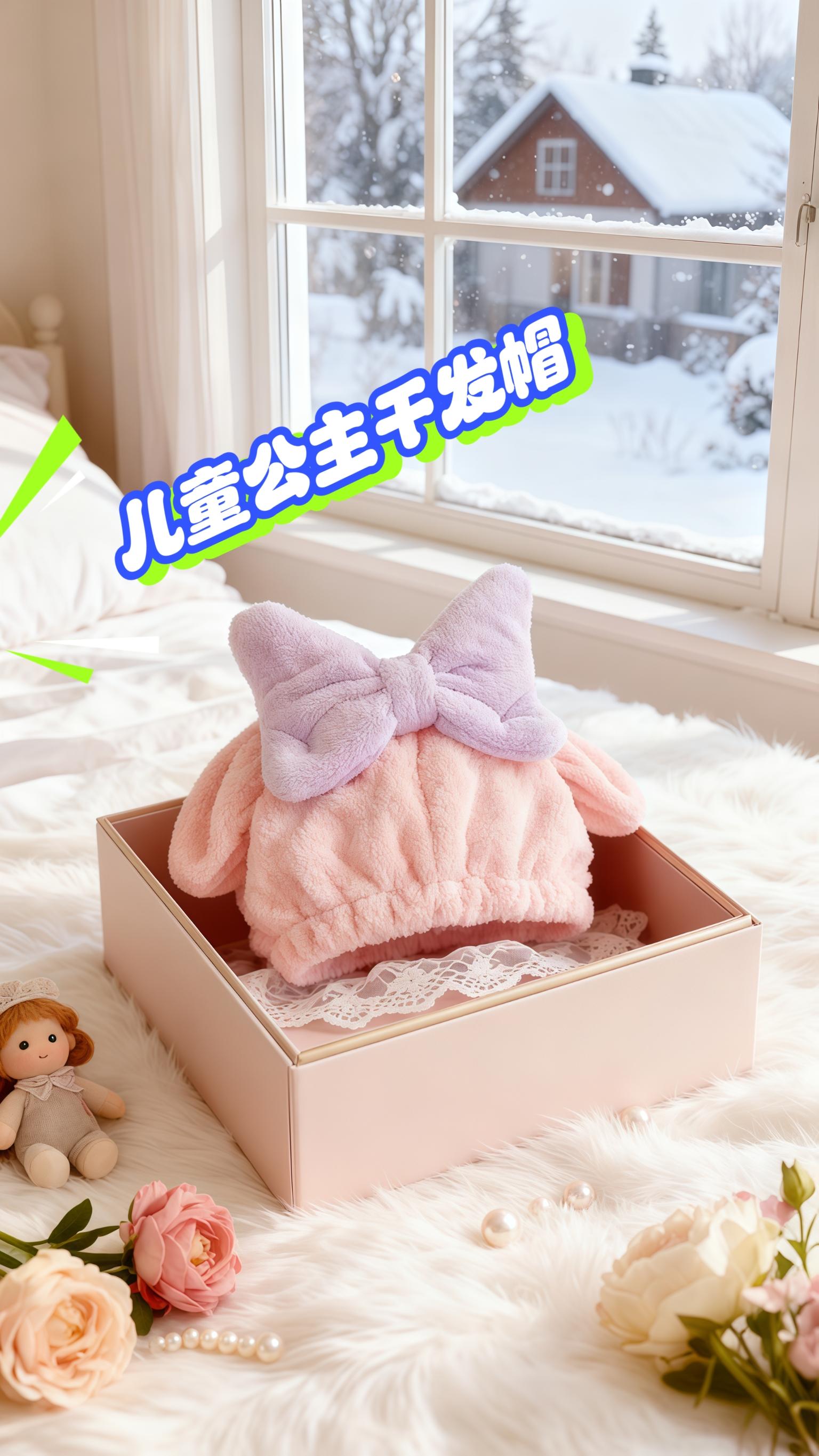 儿童公主干发帽。宝贝洗澡干发帽来了#强烈推荐 #爱了爱了 #婴儿用品 #好物推荐分享