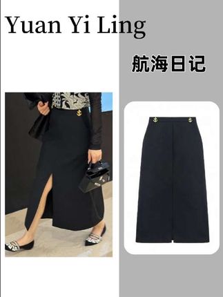 【航海日记】羊毛秋季新简约小标志气质时尚百搭风女转半身裙#穿搭 #强烈推荐 #轻奢女装 #梨形身材穿搭 #显高显瘦穿搭