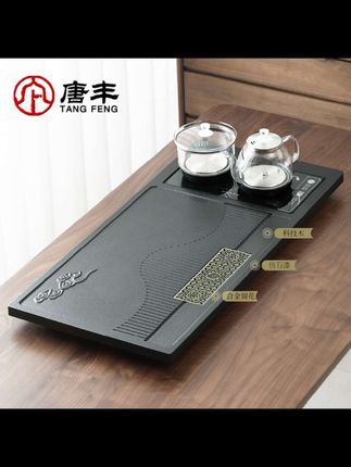 唐丰泡茶具套装全自动一体高档茶盘带烧水家用办公茶具茶台整#茶具 #茶盘 #烧水茶盘 #自动上水茶盘