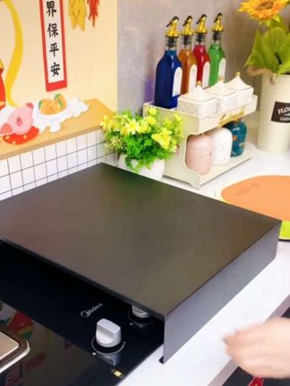 家里的燃气灶上安排一个这样的置物盖板,能增加台面空间,解决了厨房空间小的问题#厨房用品 #燃气灶盖板 #实用省空间#厨房必备神器 #好物推荐🔥