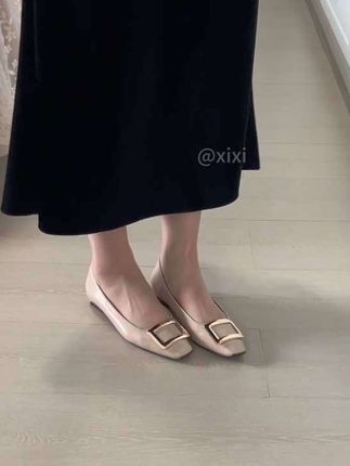 气质女人必备的漆皮方扣单鞋#好鞋推荐 #通勤搭配 #平底鞋