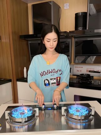 厂家直供!猛火智能灶一开,爆炒鲜香10秒来 #厨房必备神器 #煤气灶 #燃气灶 #双灶炉 #猛火炉