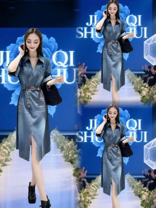 2025夏季新短袖名嫒轻者晚礼服收腰高腰气质时尚连衣裙#连衣裙#夏季穿搭 #气质时尚 #穿出你的时尚你的感觉 #谁穿谁好看