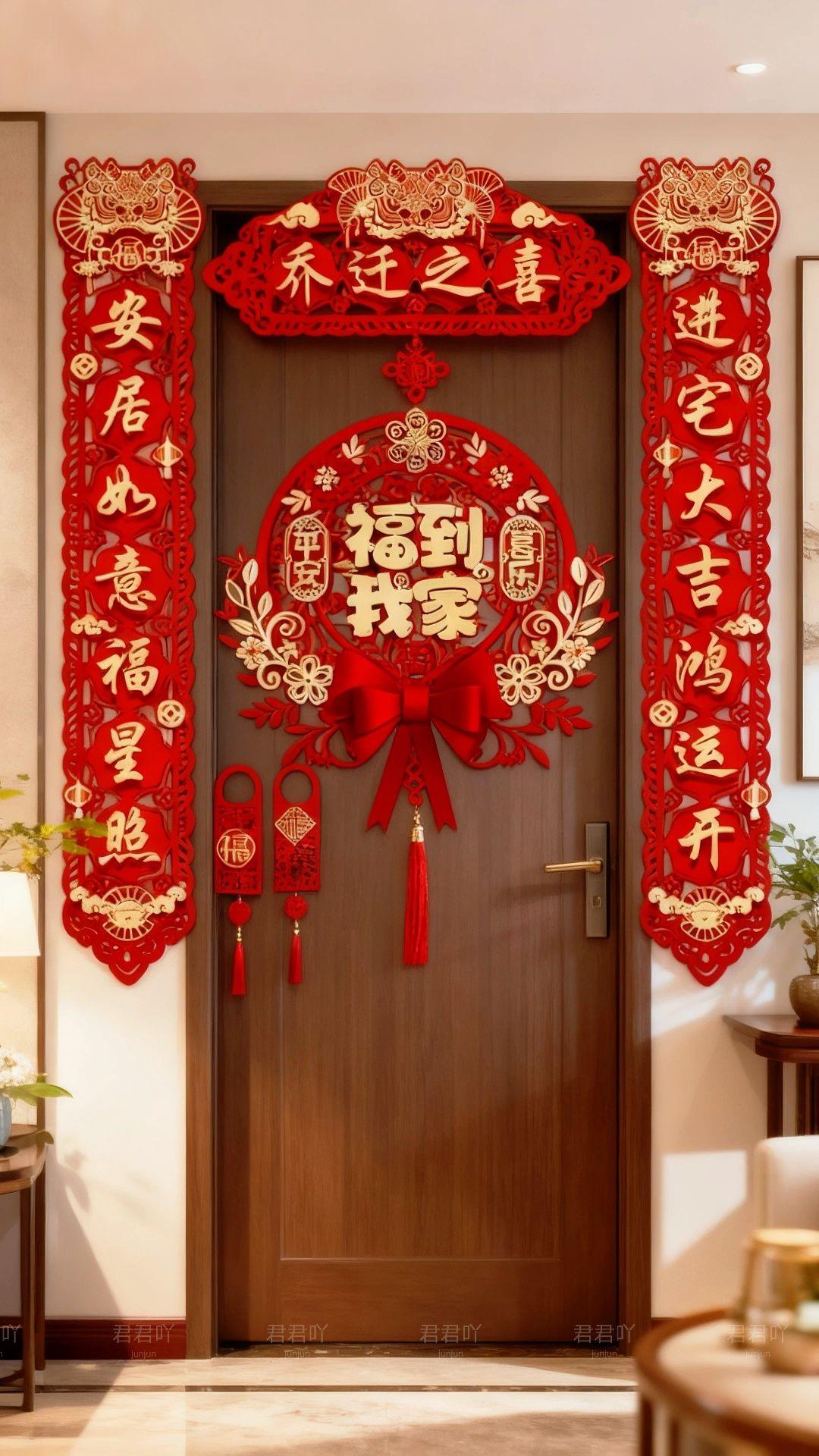 🏠点睛门面靠乔迁联,颜值高、一贴上,新居气派即刻来。#新家装修日记 #新家你好 #新家入住 #家居生活