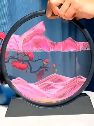 轻奢简约高端送人礼品流沙画创意解压沙漏客厅办公室饰品摆件#流沙画#摆件#客厅摆件#办公室摆件#创意解压 #办公室摆件