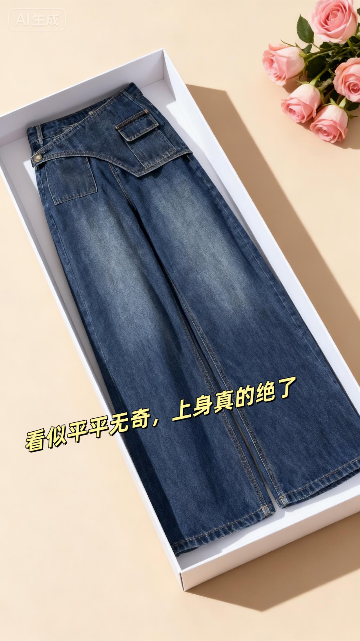 重塑潮范——小众设计感阔腿牛仔裤 当复古牛仔邂逅先锋解构设计,这条阔腿裤注定是穿搭界的“叛逆者”。 不规则门襟+金属扣细节,打破牛仔的平庸感,每一次迈步都在演绎小众腔调;做旧水洗蓝自带岁月质感,宽松阔腿版型适配各种身材,藏肉显瘦的同时,把慵懒随性的氛围感拉满。 无论是搭配辣妹短上衣秀出腰线,还是用oversize卫衣打造下衣失踪,它都能在街头风与复古感之间找到完美平衡,让你在人群中轻松脱颖而出,成为行走的时尚坐标系。#秋季不露腿穿搭 #显高显瘦显腿长 #显瘦穿搭 #牛仔裤 #早秋新款搭配