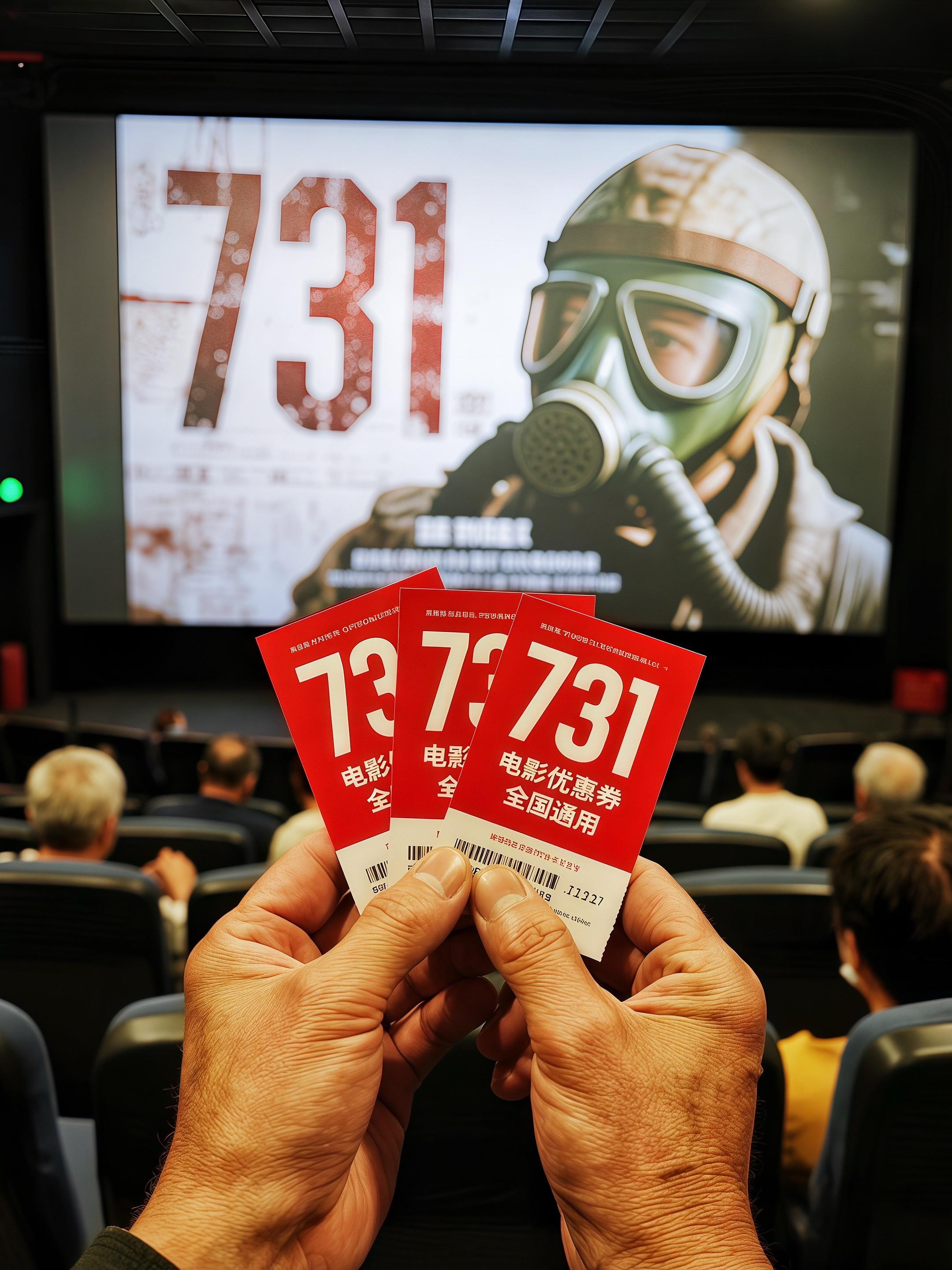 一张券|解锁《731》的震撼与划算 想感受《731》的震撼,又想兼顾划算,这张全国通用的电影优惠券就是绝佳选择。 鲜红的票面上,“731”字样醒目有力,拿在手中仿佛能触摸到历史的厚重。更贴心的是,它覆盖全国所有影院,无论你身处哪座城市,只要想去影院观看《731》,这张券都能帮你省下不少,轻松实现“影院自由”。然后我们在光影中重温那段必须铭记的过往,这样“有意义又省钱”的体验,谁能拒绝?#观影 #忽忘历史 #宣传正能量 #中国电影 #一起看电影@DOU+小助手 @抖加🔥上热门🔥dou+🔥热点宝