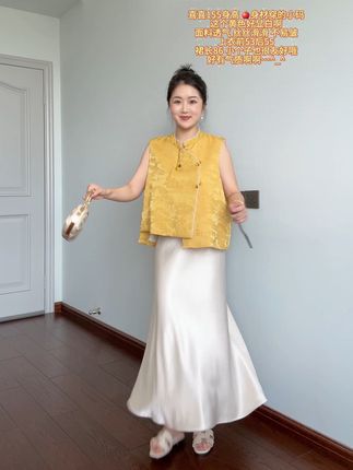 155 90|这一套真的太有气质了吧 这个黄色一点也不挑人^_^#显瘦显高#谁穿帅谁好看#小个子穿搭#夏季穿搭