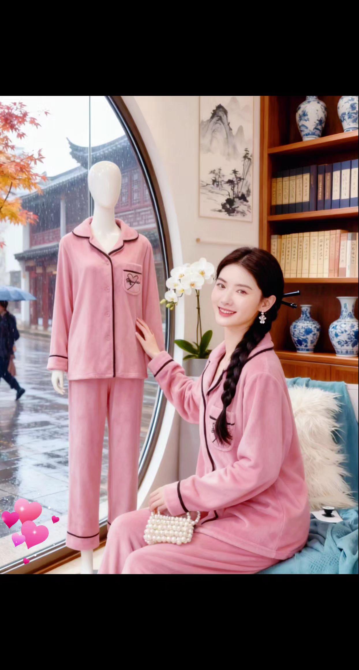 #00后创业 #00后 #珊瑚绒睡衣套装 #睡衣家居服 #家居服套装