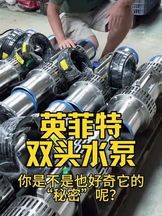 英菲特大流量双头泵 一台顶两台 一小时500方流量 满足您的鱼塘需求#大流量水泵 #双头水泵 #潜水泵#水泵厂家 #水泵