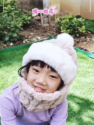 #上热搜 #宝宝帽子 儿童帽子冬围脖一体男女童护耳遮脸帽可爱小熊毛绒保暖棉帽潮