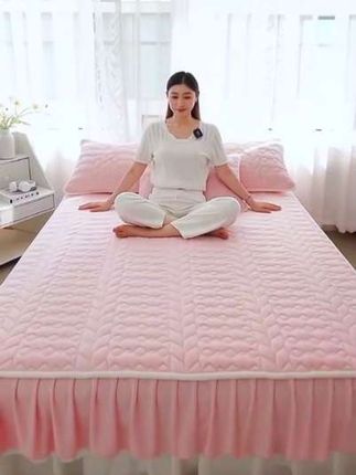 #创作灵感高端牛奶绒夹棉床笠床裙秋冬加厚珊瑚绒床罩床笠罩2025床单带裙边#好物推荐🔥 #床上用品 #夹棉床笠#床裙款床笠