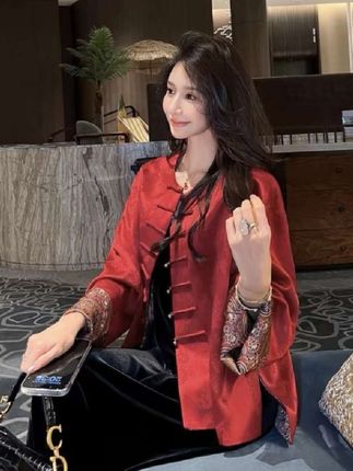 #新中式国风 #新中式外套 #早秋穿搭