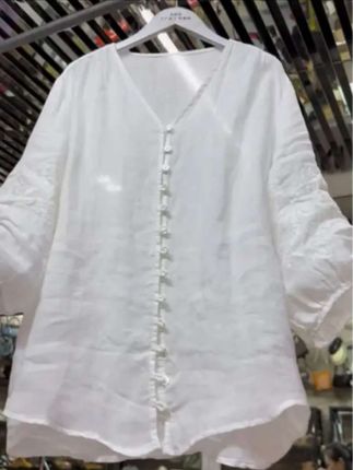 大码女装V领衬衫#时尚休闲刺绣衬衫#夏季穿搭 #高级感穿搭 #夏季新品上市 #@DOU+上热门 🔥