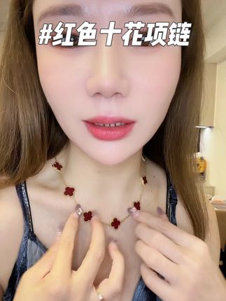 实物质感巨好看、搭配毛衣也好好看!#首饰分享 #十花项链 #强烈推荐