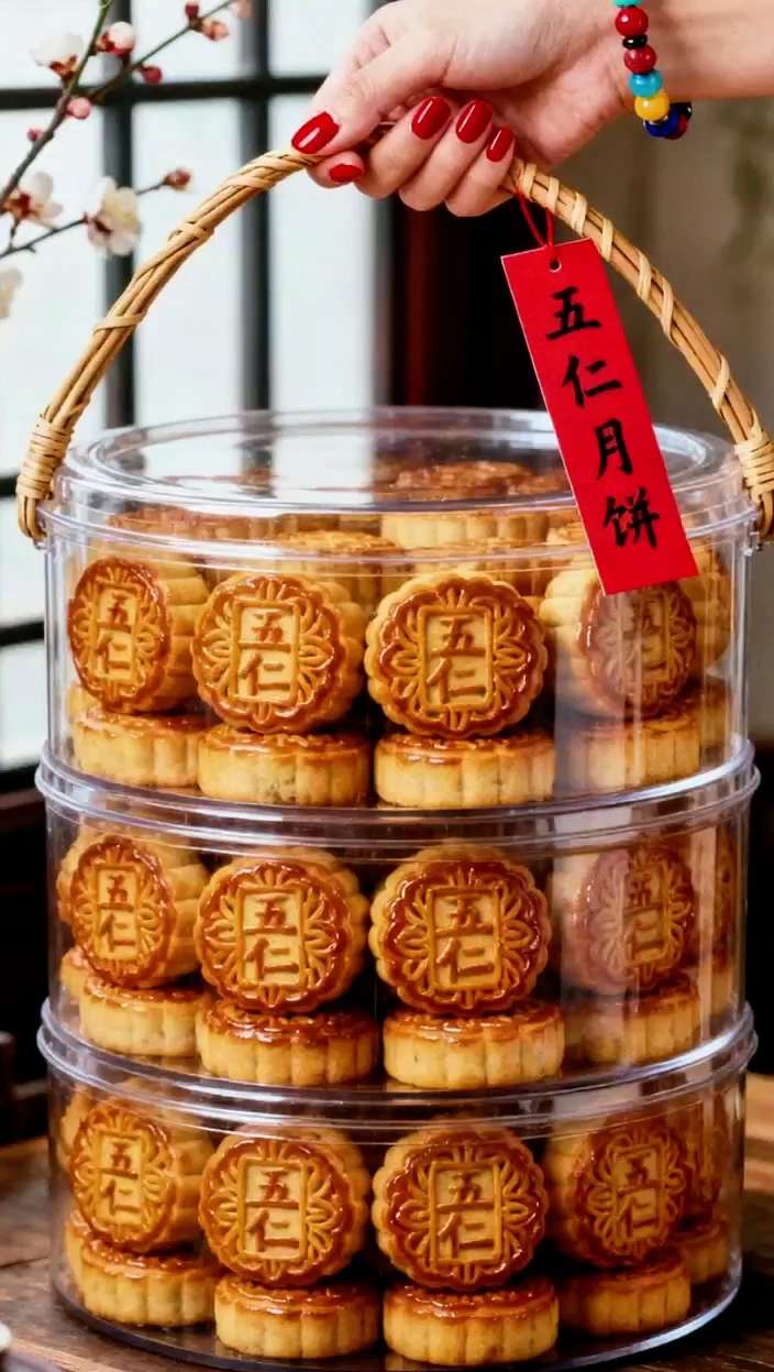 #五仁月饼 #传统糕点 #月饼 #中秋节 #点心美食