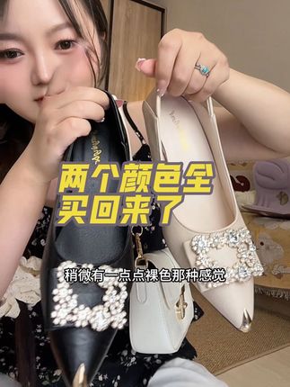 这个鞋子不要买大,正码正拍,#脚宽脚胖都可以 #高跟鞋 #尖头高跟鞋 #尖头细跟高跟鞋