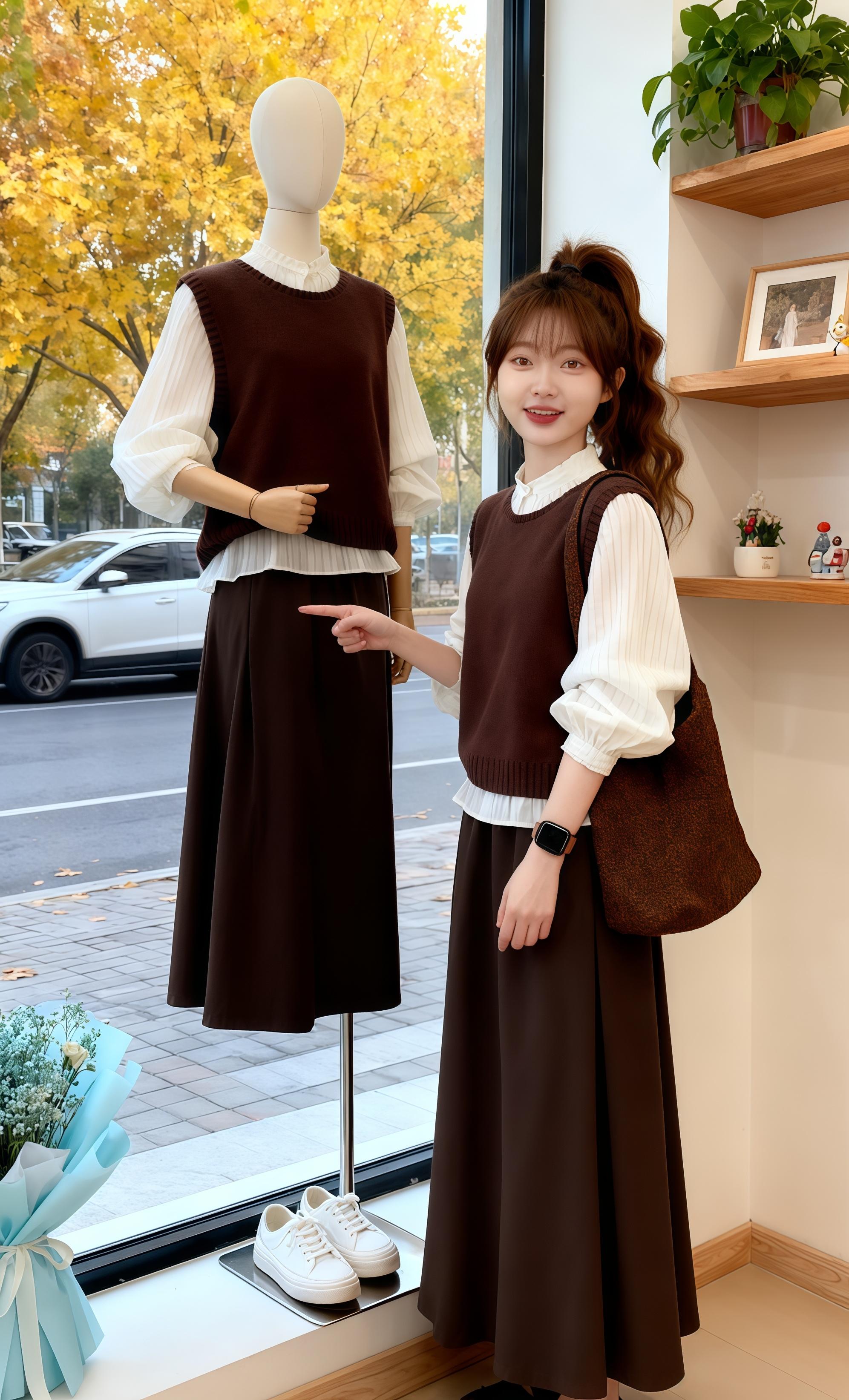 #韩系穿搭早秋穿搭#温柔穿搭