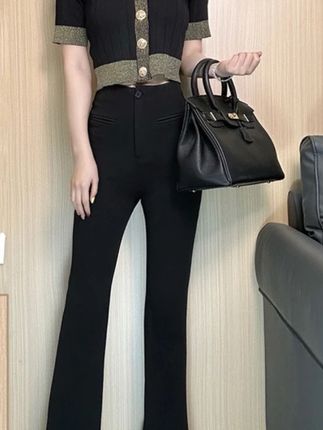 早秋简约微喇女高腰显瘦修身垂感裤休闲裤 #简约大气 #气质穿搭 #高级感穿搭 #休闲裤 #百搭神裤