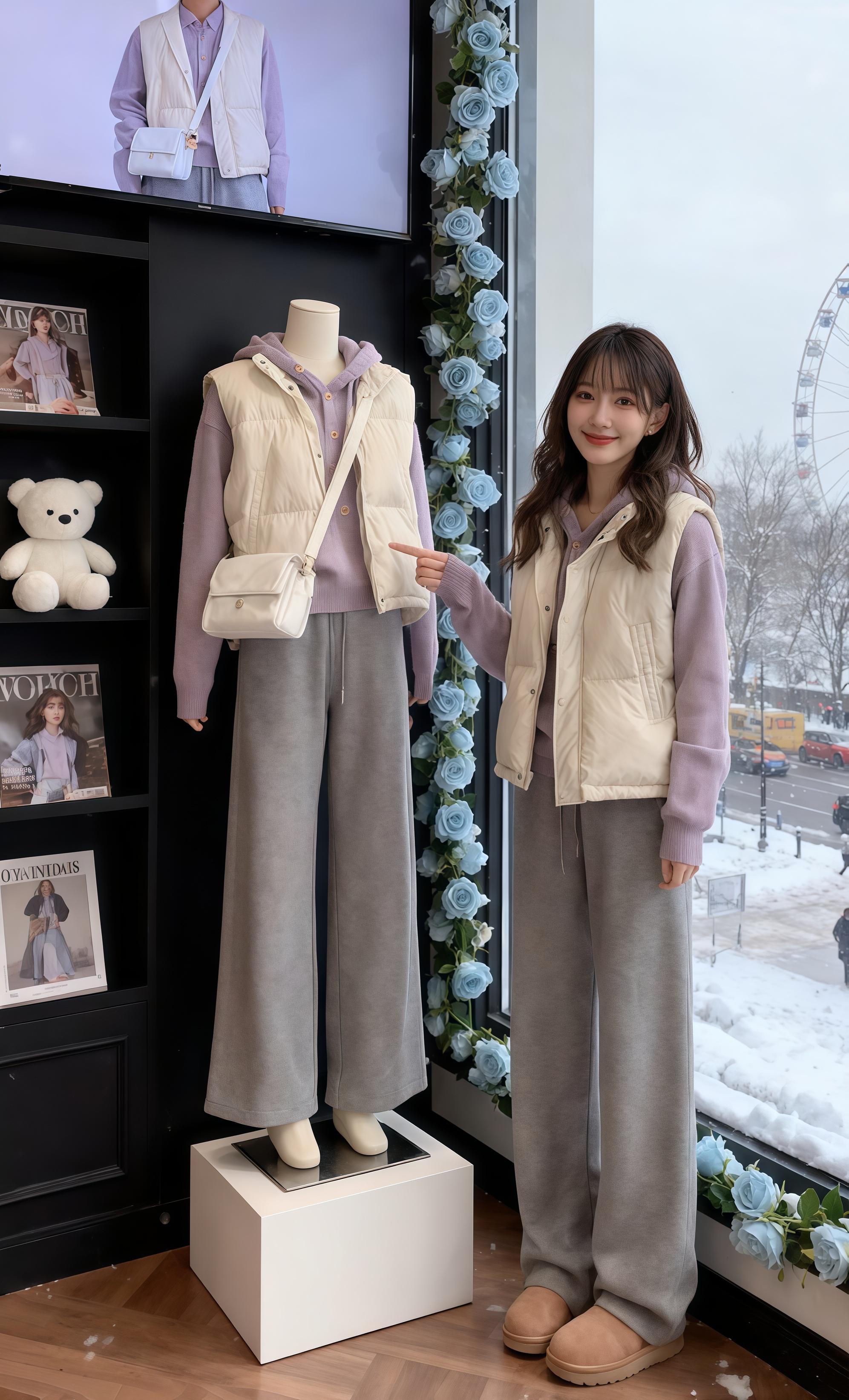 #简约穿搭#韩系穿搭#小个子秋冬穿搭#梨形身材穿搭#保暖又好看