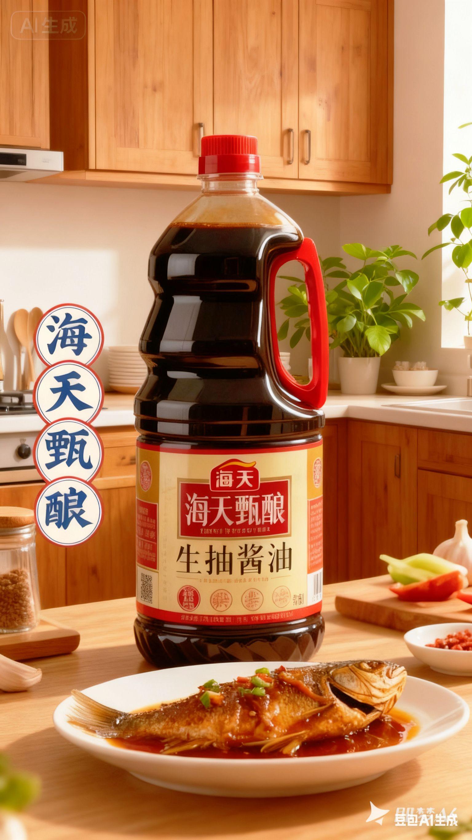 海天甄酿生抽酱油。#快来一起尝个鲜 #海天酱油 #厨房好物 #调味品 #酱油
