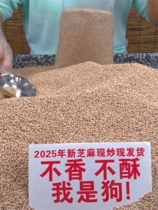 【零添加】25年炒熟白芝麻非转基因现炒香酥熟饱满免洗干净无沙即食#好物推荐🔥 #即食#熟芝麻