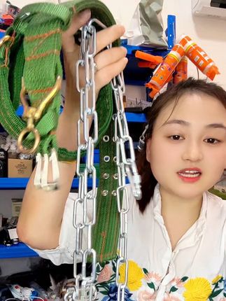 大小狗狗防咬牵引#铁链#狗脖套#狗项圈铁链