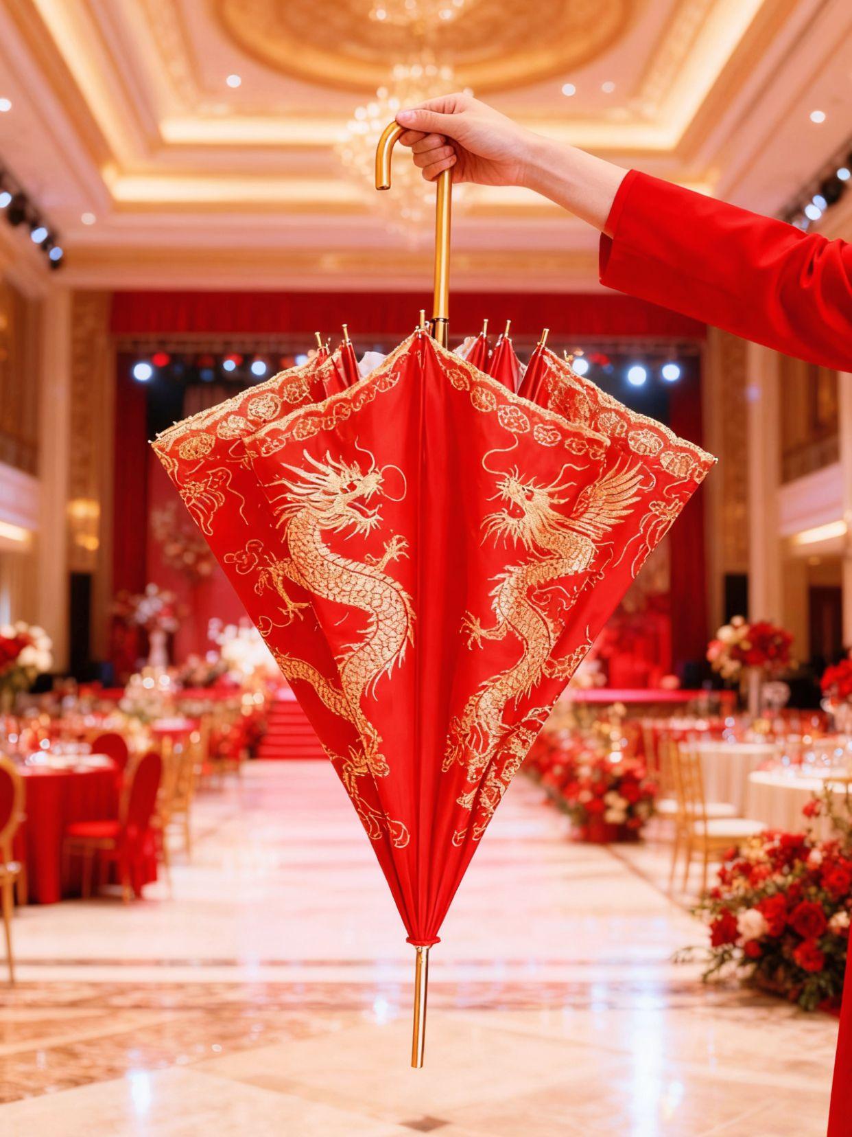 结婚红伞,喜庆漂亮