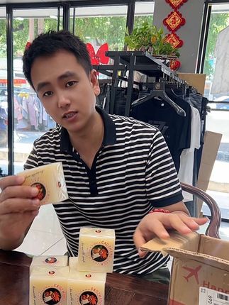 【3块装】加香鸡头皂300g*3块洗衣皂,校服净肥皂透明皂,去污渍家庭装