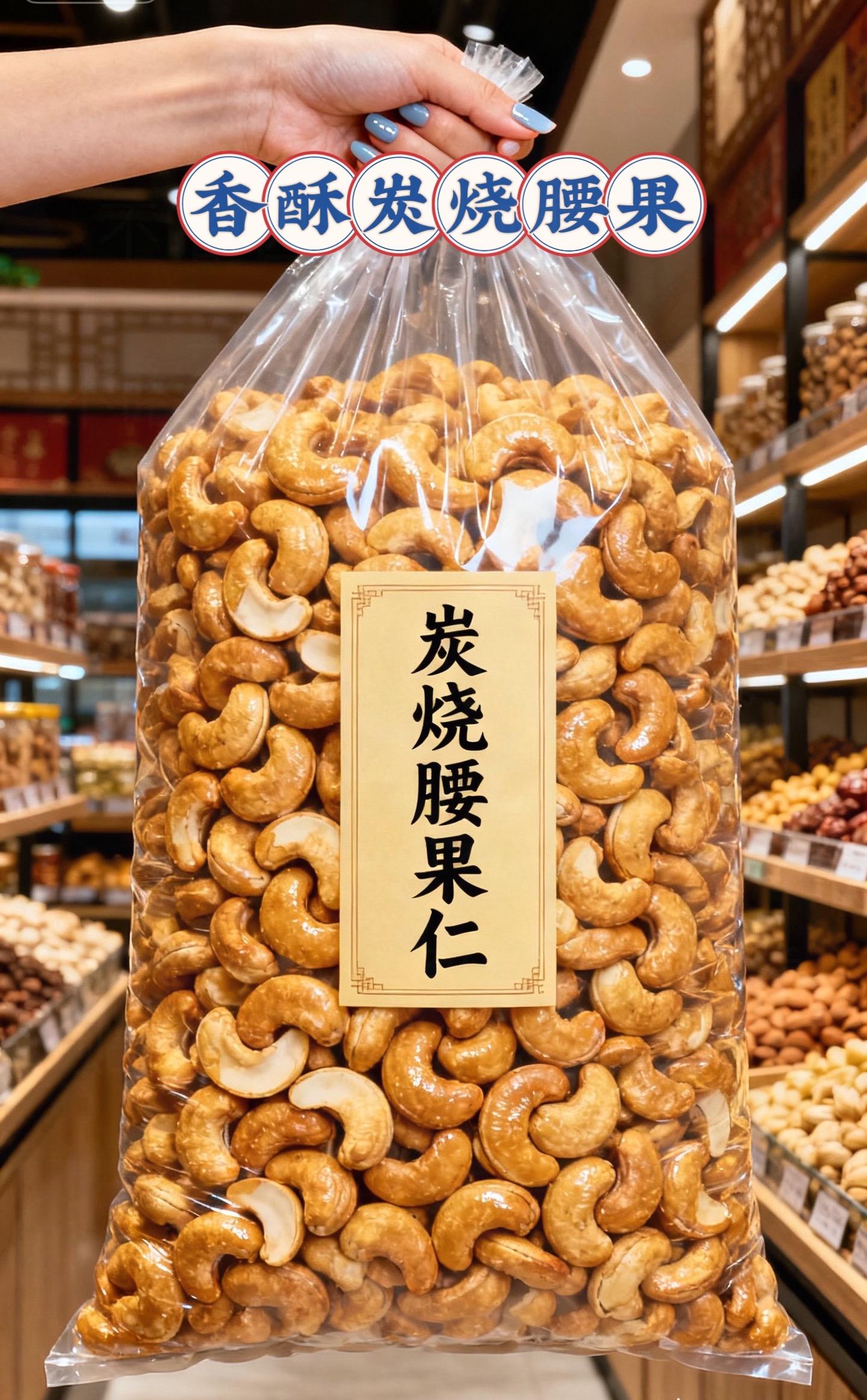 香酥炭烧腰果到手一斤!#炭烧腰果 #腰果 #零食推荐 #追剧必备 #下酒菜