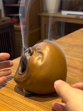 瞌睡香炉#茶生活 #文房雅器 #日常生活 #茶道 #茶文化