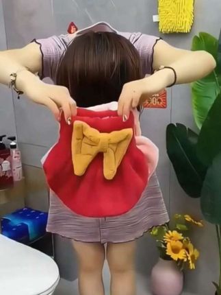 干发帽超强吸水速干蝴蝶结新款可爱洗头毛巾头发包头加厚浴帽套头#实用好物 #好用 #方便