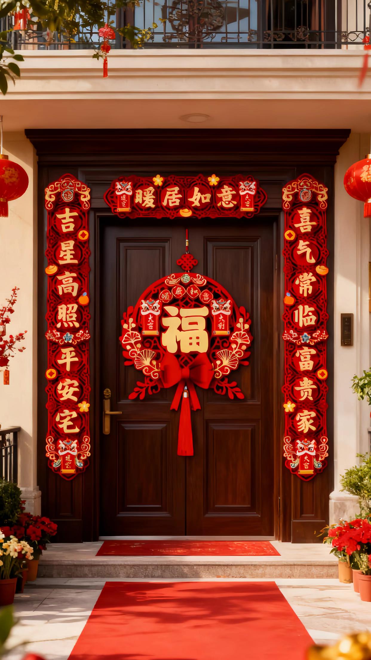 #乔迁之喜#对联#乔迁新居#红红火火