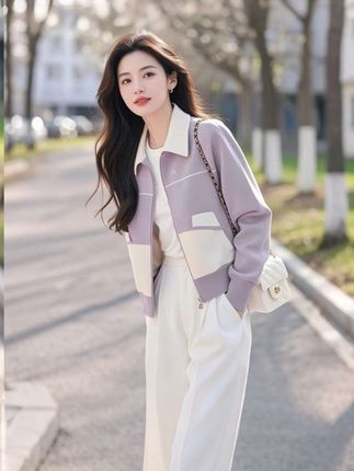 #春秋新款 洋气小香风外套#这也太好看了吧 #减龄显瘦穿搭 #女装穿搭