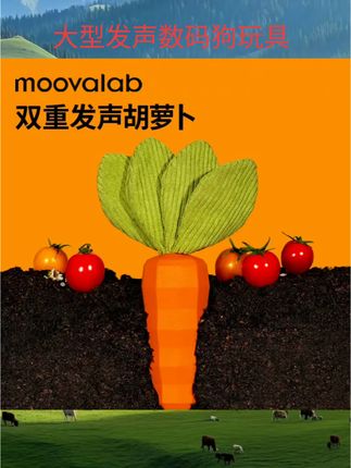 发声胡萝Q弹宠球安全耐咬幼犬训练大发声器狗狗玩具宠物玩具#宠物用品#宠物玩具#逗猫棒