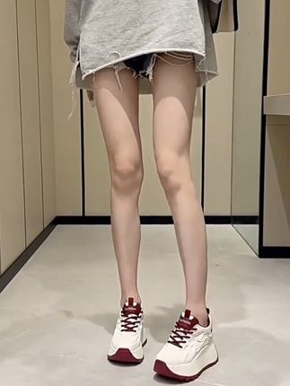 #显高显瘦 #内增高女鞋小个子 #厚底小白鞋 #御姐风穿搭 #潮流女鞋