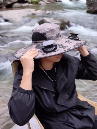 #风扇帽#太阳能风扇帽#遮阳帽#防晒帽#遮阳防晒