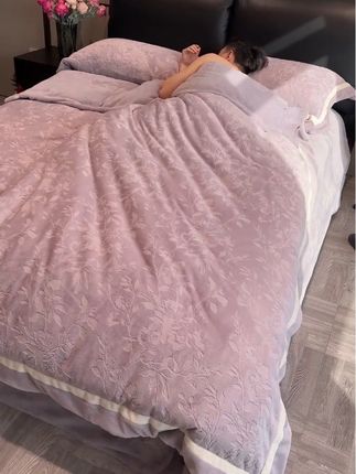 #面料柔软舒适 #床上四件套 #牛奶绒四件套#家纺床上用品#四件套