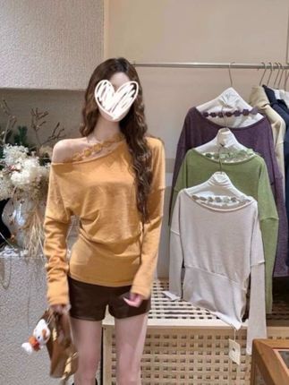 法式优雅绝美立体钩花斜肩收腰上衣女-xy#爆款热卖中 #显瘦穿搭#好物推荐🔥 #美出高级感#上衣@DOU+小助手 @抖音小助手 @DOU+好生意 @DOU+上热门