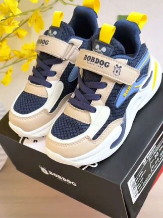 【巴:/ 布豆童鞋男童春夏季单网镂空透气儿童运动鞋中大童轻便男孩跑鞋】#儿童四季运动休闲跑鞋#舒适耐穿#防滑耐磨#时尚帅气#休闲百搭