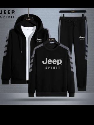 JEEPSPIRIT男士休闲运动套装连帽官方高端正品男女同款春秋款长袖#时尚潮流穿搭 #休闲减龄穿搭 #潮流穿搭 #穿出高级感 #爆款热卖中