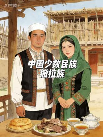 了解中国,了解少数民族#中国少数民族 #撒拉族 #少数民族 #民族服饰