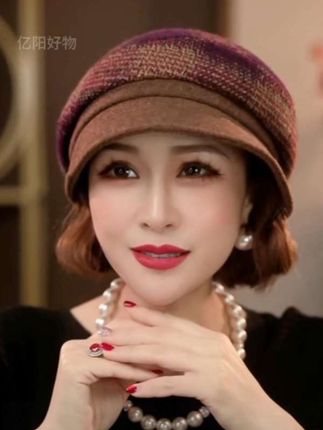 秋冬时尚保暖贝雷帽 #优雅气质 #秋冬穿搭 #帽子 #修饰脸型 #保暖又好看