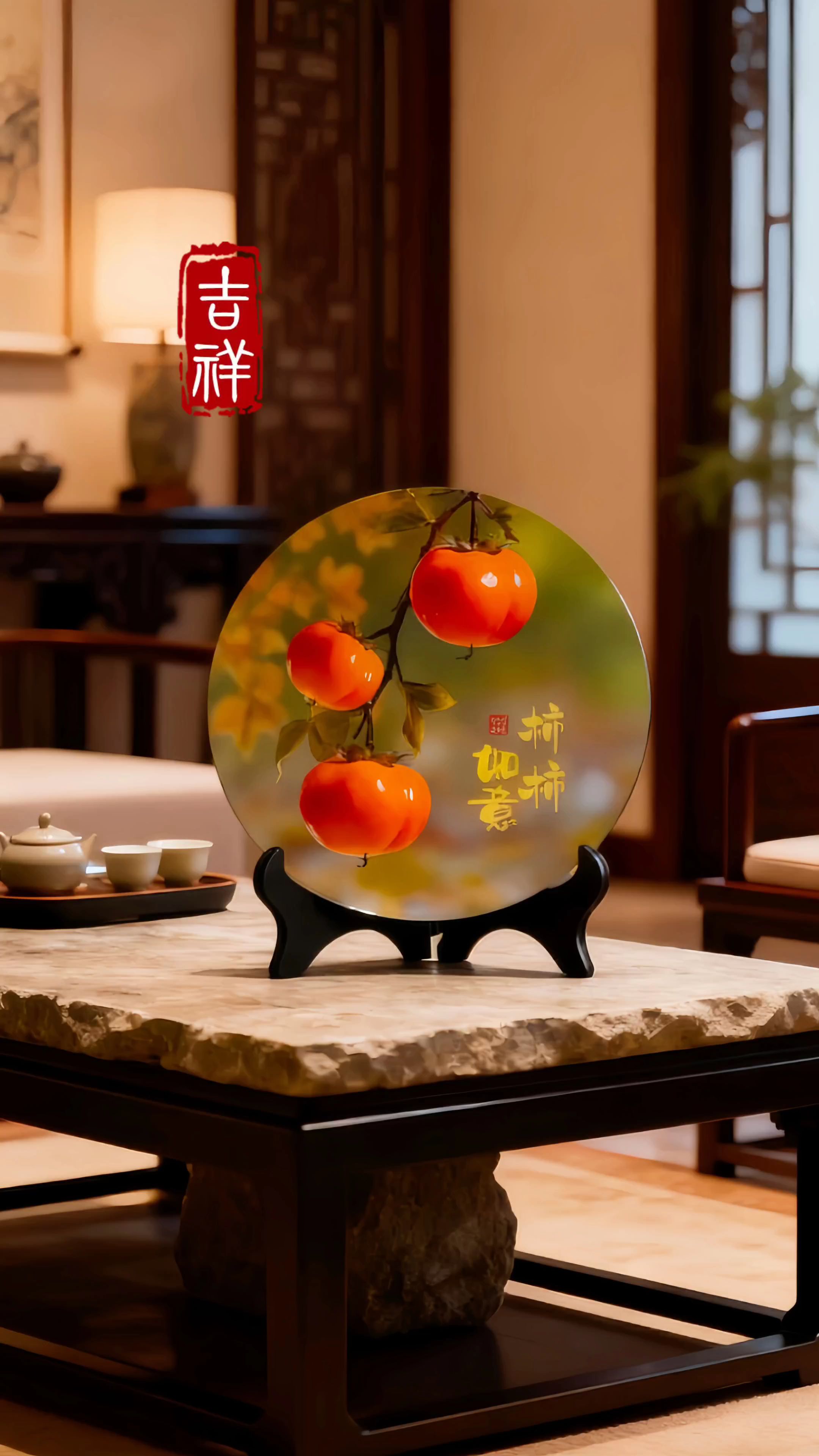 柿柿如意摆件。#家居摆件 #装饰摆件 #创意摆件 #工艺品摆件@抖音创作小助手 @抖音🔥上热门