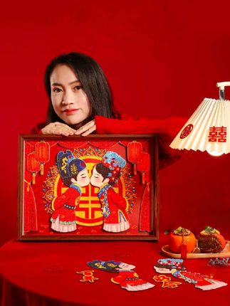 #钻石画#结婚习俗 #结婚钻石画#新婚礼物 #手工艺术