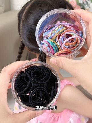 给女儿扎头发就用这种彩色多圈口不伤发小皮筋,弹力大韧性好,不挑女儿发量#头绳发圈#不伤发皮筋#小皮筋#高弹力发圈