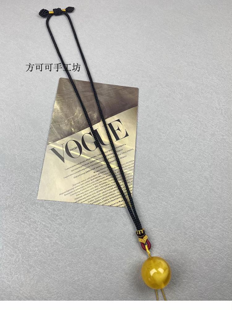 纯手工编织项链吊坠绳#纯手工编绳 #手工