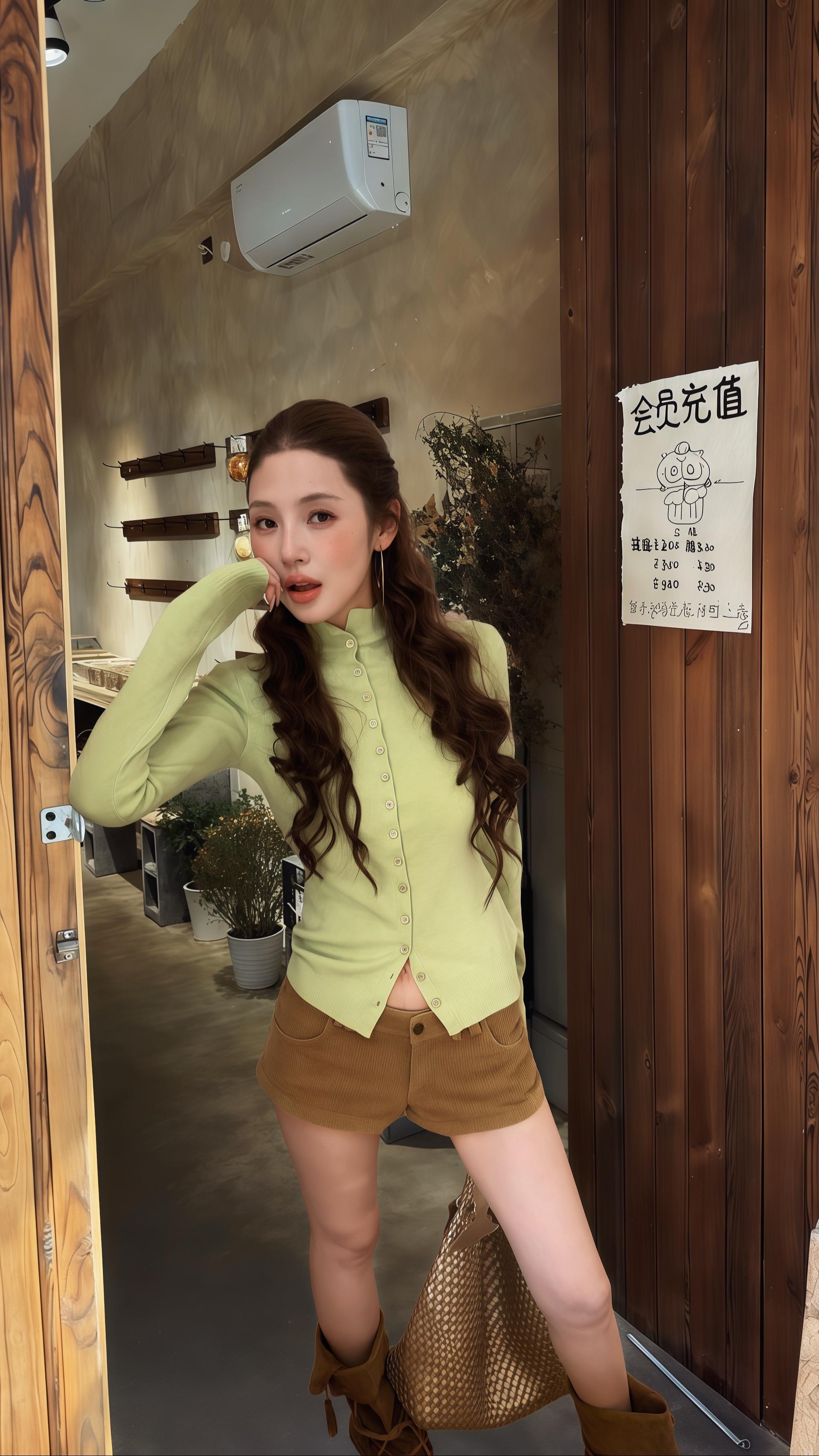 绿配棕美炸啦~#时髦精的ootd #又美又飒 #秋冬氛围感 #气质这一块拿捏的死死的 #今日穿搭look