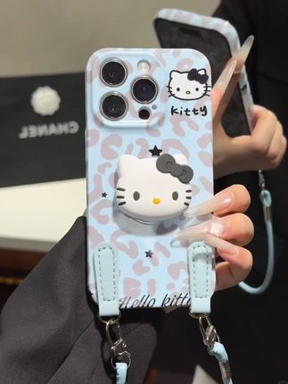 雾霾蓝Kitty挂绳适用苹果17菲林16手机壳华为vivoppo小米15#手机壳高级感ins #手机壳耐脏高级感 #这个手机壳真的长在我心巴上是时候安排一下了 #潮牌手机壳 #仙女必备