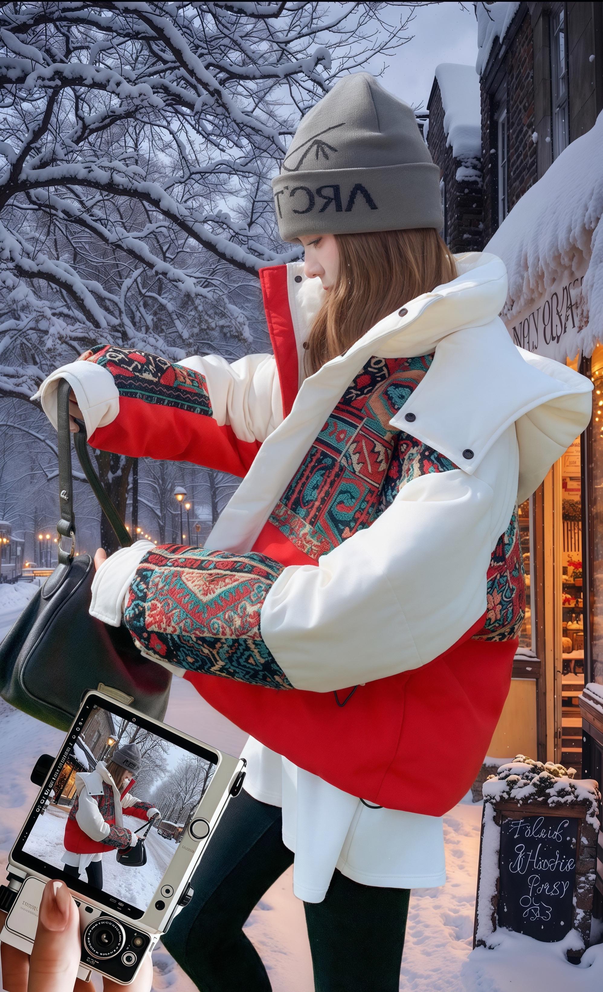 冬日恋歌~民族风刺绣高品质羽绒服。#街拍时尚穿搭#羽绒服穿搭#秋冬外套实力从夯到拉排名#轻松摆脱路人感的韩系穿搭 #高智感羽绒服穿搭